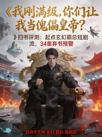 《我刚满级，你们让我当傀儡皇帝？》扫书评测：起点玄幻霸总短剧流，34章弃书预警